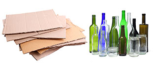 cardboard-and-glass-jars